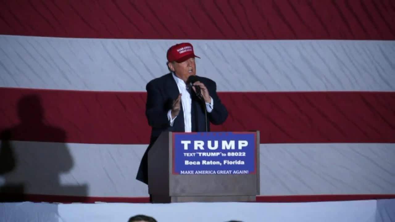 Rally Supporters Go Crazy When Trump Talks About Border