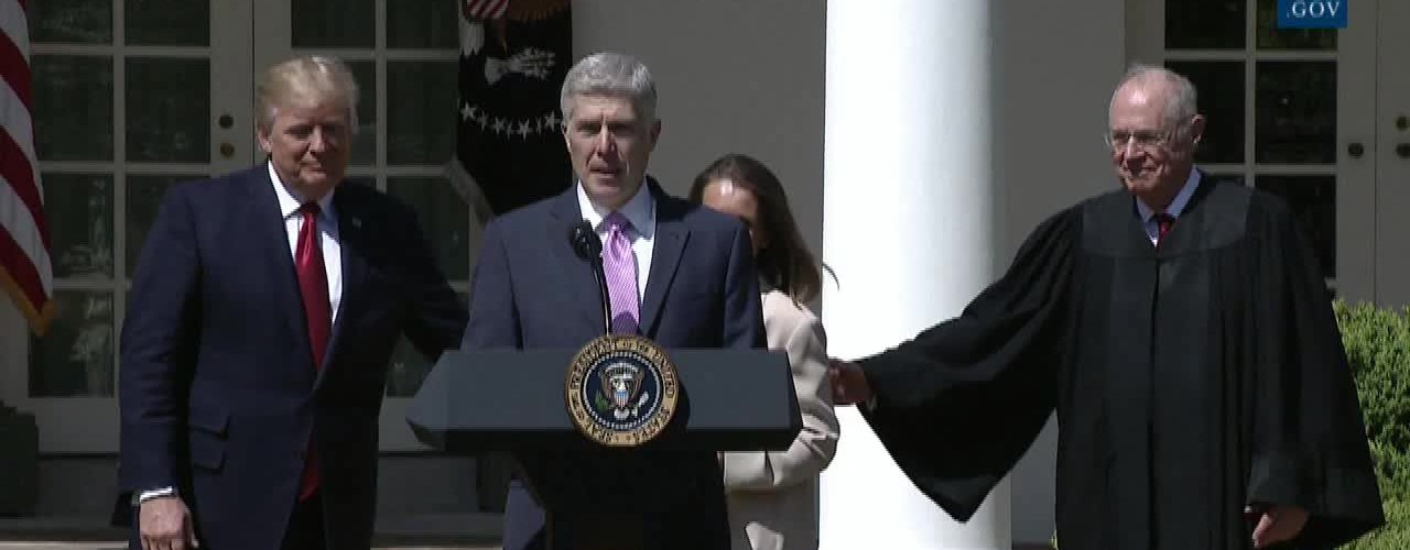After Swearing In Justice Gorsuch Gives A Speech From The Heart
