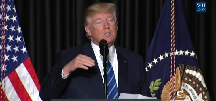 President Trump Speaks To The Nation’s Sherriff’s On Safety And Immigration