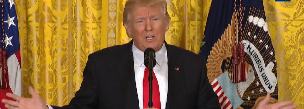 President Donald Trump Addresses Leaks And More