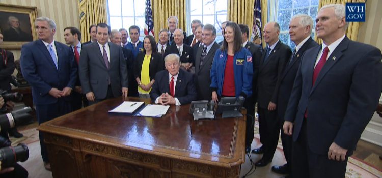 President Trump Supports Space Program And Signs S. 442
