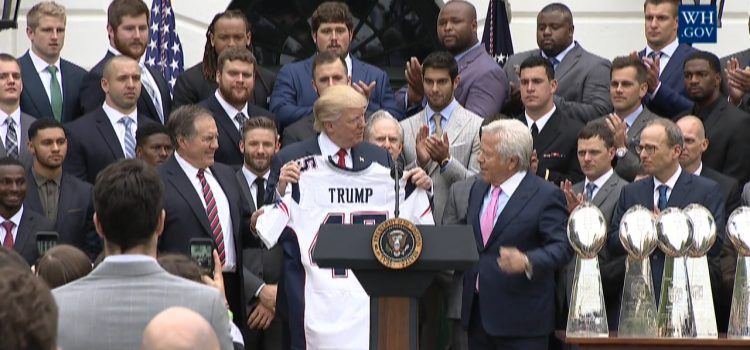 Super Bowl Champs: New England Patriots Tackle The White House