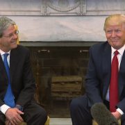 President Trump Greets Italian Prime Minister Gentiloni