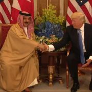 President Trump Greets King Hamad bin Isa Al Khalifa of Bahrain