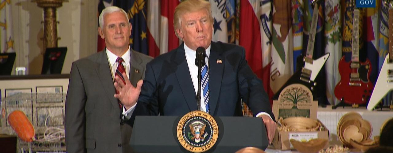 President Donald Trump Participates In a Made in America Proclamation