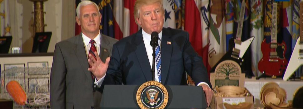 President Donald Trump Participates In a Made in America Proclamation