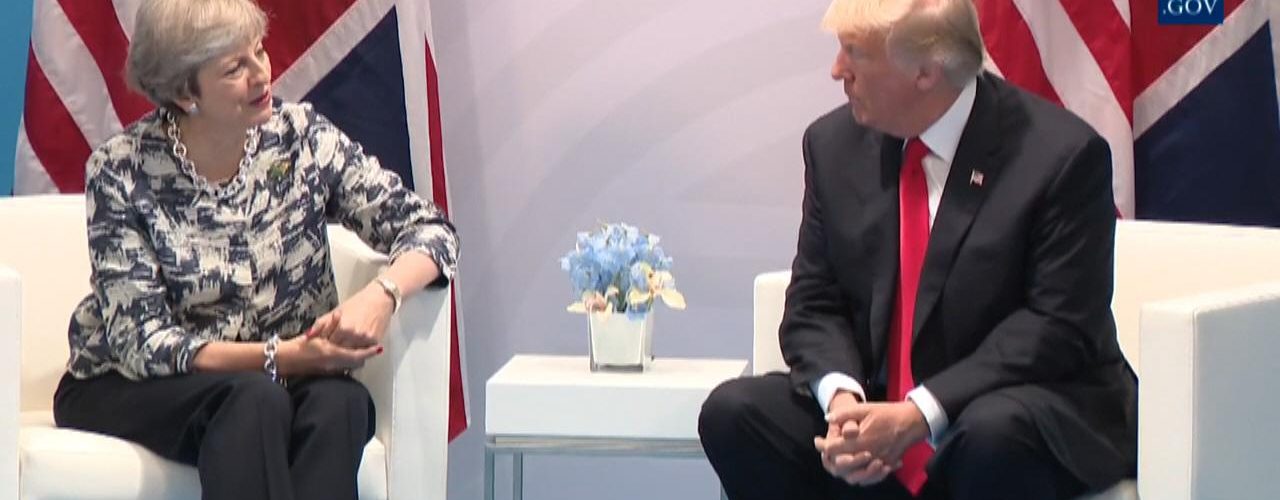 President Trump Builds On Special Relationship With UK Prime Minister May