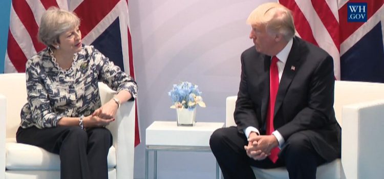 President Trump Builds On Special Relationship With UK Prime Minister May