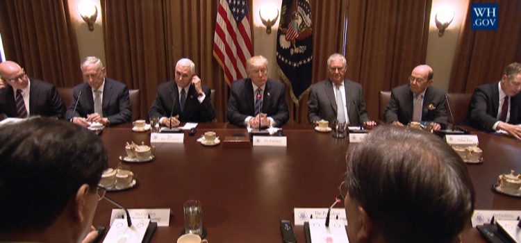 President Trump Holds Bilateral Meeting With South Korea