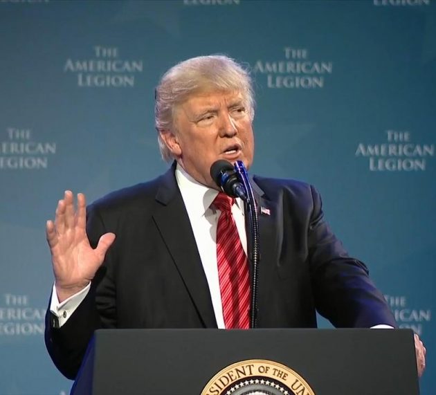 President Trump Honors Veterans of ‘The American Legion’