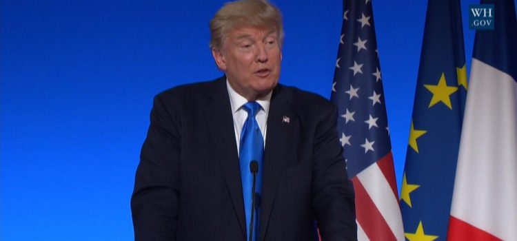 President Trump Indicates New Thinking With Paris Accord