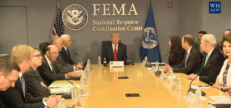 President Trump Receives A FEMA Briefing on Hurricane Season