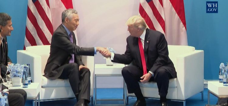 President Trump Stengthens Ties With Singapore And Their Prime Minister