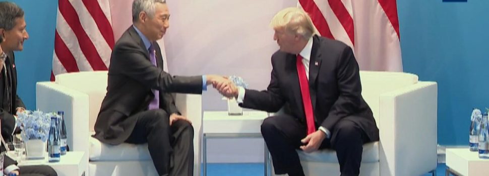 President Trump Stengthens Ties With Singapore And Their Prime Minister