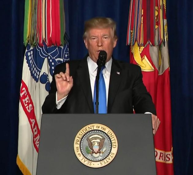 President Trump: “We Are Not Nation Building, We Are Killing Terrorists”
