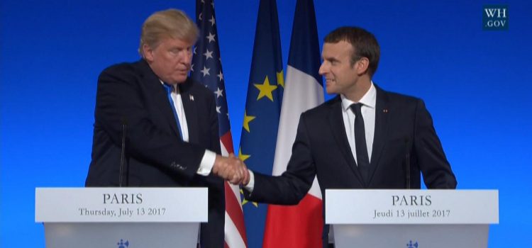 President Trump With President Macron Speaks To The People of France