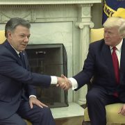 President Trump Meets with President Santos of Columbia