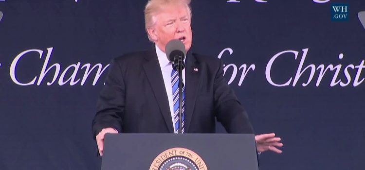 President Trump Tells Students ‘Don’t Ever Quit’
