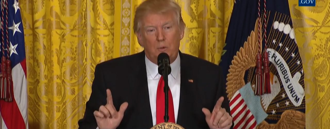 President Trump Answers An Immigration Question From A PBS Reporter