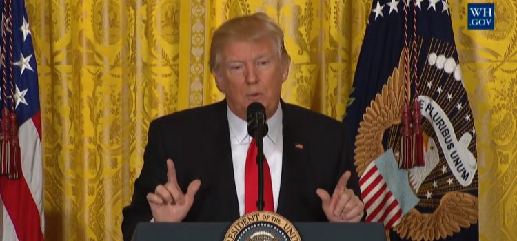 President Trump Answers An Immigration Question From A PBS Reporter