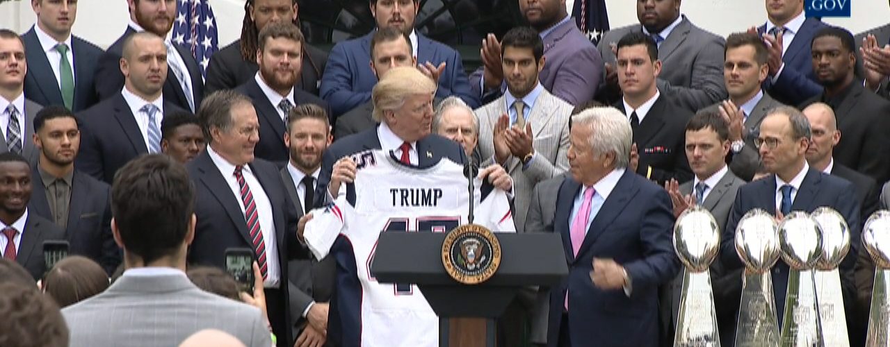 Super Bowl Champs: New England Patriots Tackle The White House