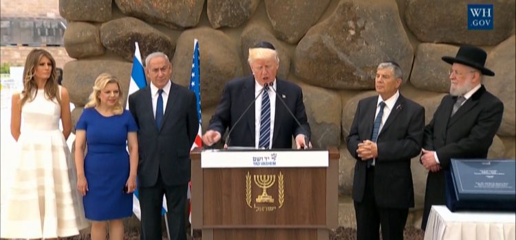 President Trump Pays His Respects At The Yad Vashem Holocaust Memorial