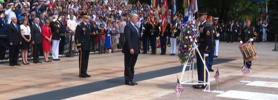 President Trump Lays Wreath at Tomb of the Unknown Soldier